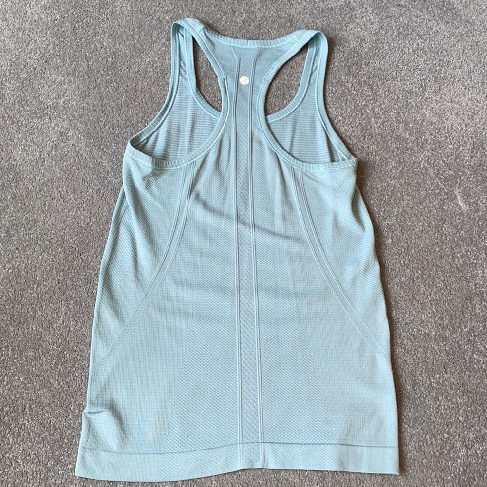 Sky blue lululemon tank top